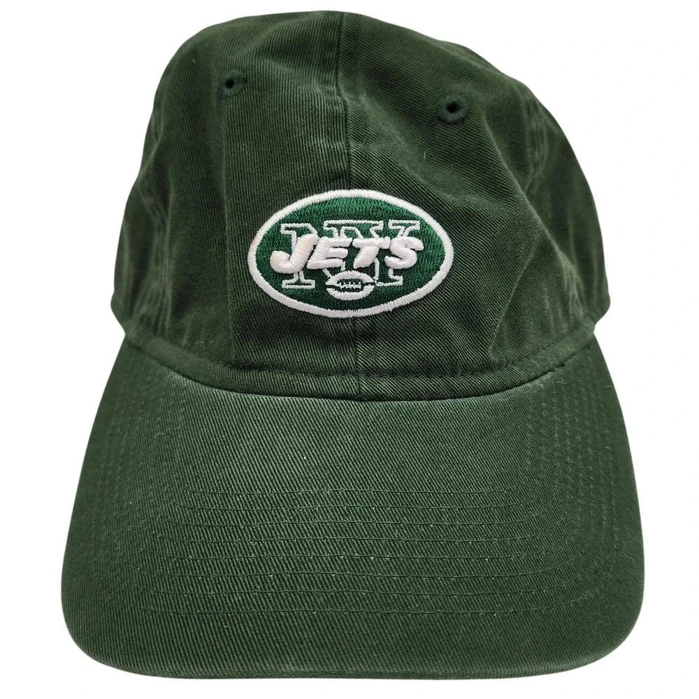 Reebok NFL New York Jets Hat Mens Green Cotton Adjustable Strap Dad Cap Logo - Picture 1 of 9
